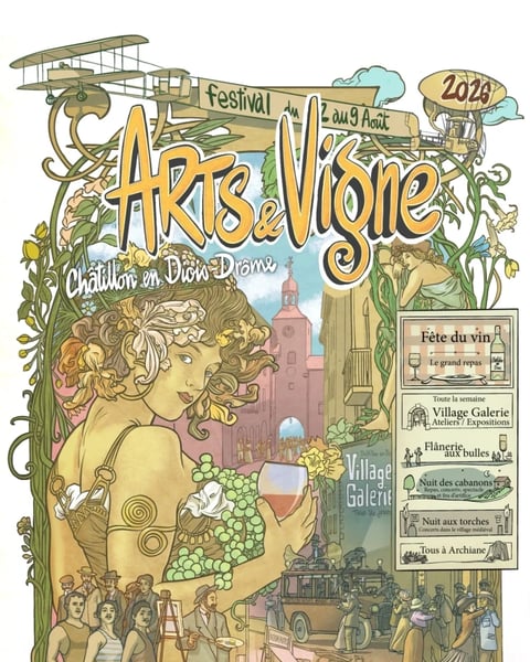 Festival Arts et Vigne 2026 affiche