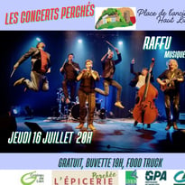 Concert de musique gratuit avec le groupe Raffu