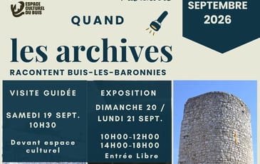 Visite guidée "La cité de Buis-les-Baronnies au fil des archives"