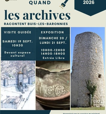 Exposition "Quand les archives racontent Buis-les-Baronnies"