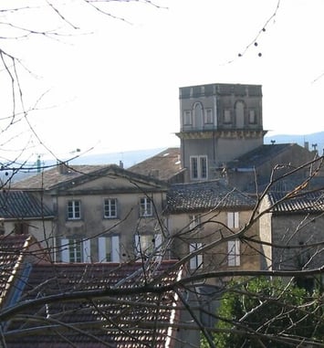 Visite guidée de l'escalier et de la tour cubique de Donzère (26)