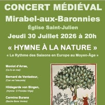 Hymne à la Nature — Concert médiéval
