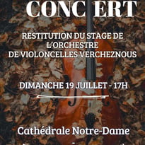 Concert de l'orchestre de violoncelles Vercheznous