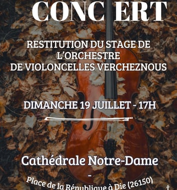 Concert de l'orchestre de violoncelles Vercheznous