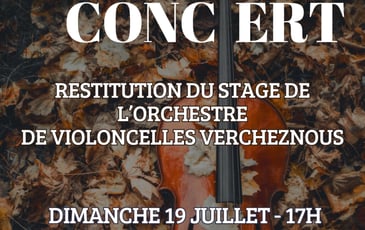 Concert de l'orchestre de violoncelles Vercheznous
