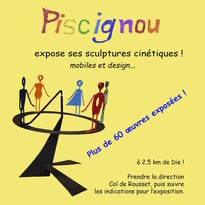 Exposition de sculptures cinétiques et grands mobiles à Die – Soleil, ombre et eau