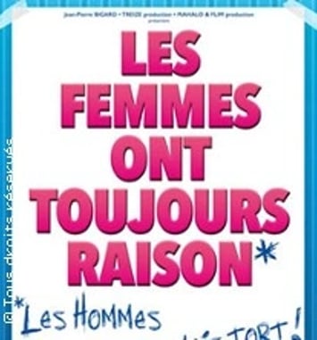 Les femmes ont toujours raison, les hommes n'ont jamais tort !