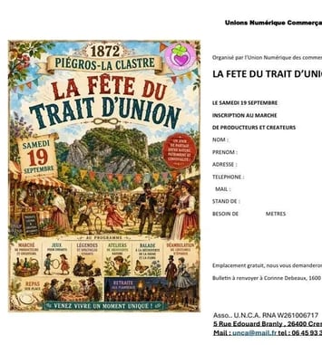 Fête du Trait d'union entre nos deux hameaux Piégros et La Clastre