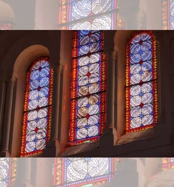 Atelier vitrail à l'église Sainte-Anne