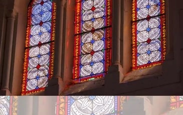 Atelier vitrail à l'église Sainte-Anne