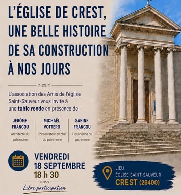 Table ronde sur l'histoire de l'église de Crest