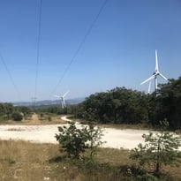 Visite guidée sous les éoliennes de La Roche-sur-Grane