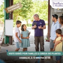 Visite guidée d'une distillerie d'huile essentielle dans la Drôme