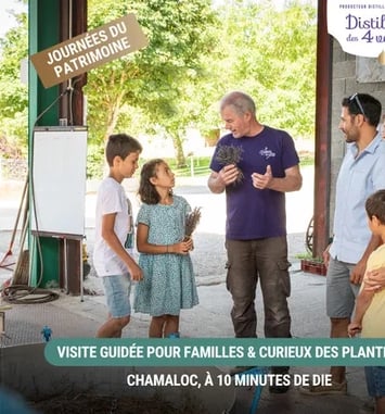 Visite guidée d'une distillerie d'huile essentielle dans la Drôme