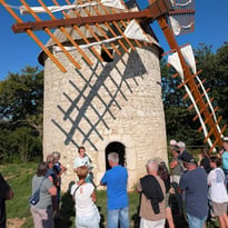 Visite du Moulin de Beauvert, par les Amis du Vieux Donzère.