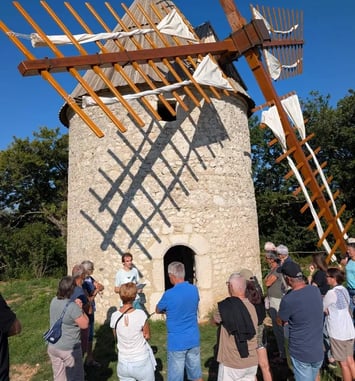 Visite du Moulin de Beauvert, par les Amis du Vieux Donzère.