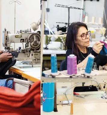 Ardelaine, visite de la confection de vêtements en laine