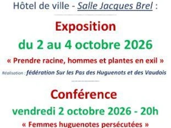 Prendre racine, hommes et plantes en exil - Exposition : Sur les pas des Huguenots et des Vaudois