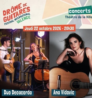 Festival Drôme de Guitares : Duo Decacorda et Ana Vidović