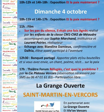 Exposition "Et la Paix maintenant ?"