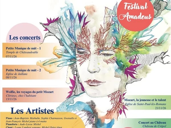 Concert : Musifolia aux Champs, Wolfie les voyages du petit Mozart - Festival Amadeus