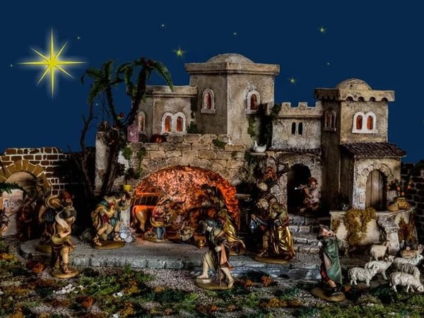 Crèche vivante à l'église