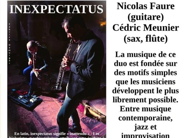 Concert INEXPECTATUS, duo saxophone guitare
