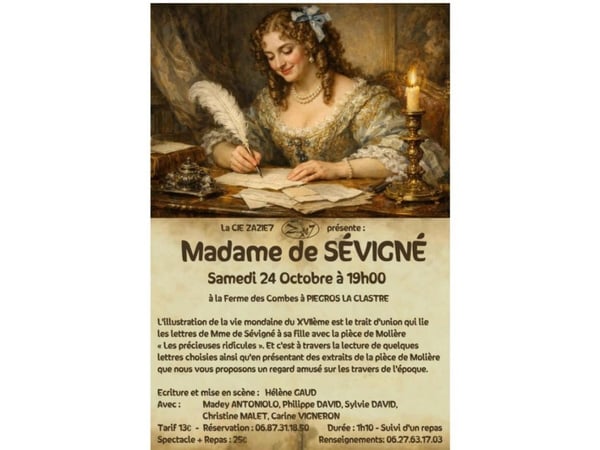 Spectacle chez l'habitant "Madame de Sévigné"