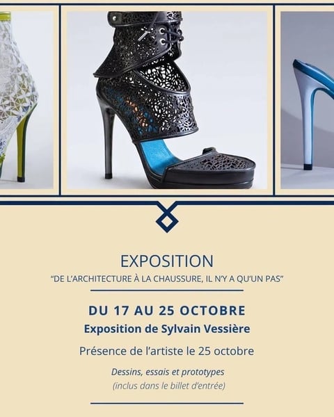 Exposition : Sylvain Vessière - De l'architecture à la chaussure il n'y a qu'un pas
